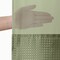 Americanflat 72x75 Hookless Waffle Pattern Shower Curtain - Water-Resistant Long Shower Curtain with Sheer Panel, Snap-In Liner, and Grommets